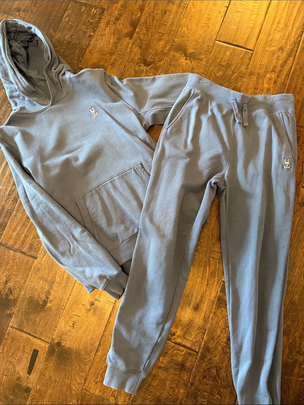 Psycho Bunny Hoodie & Jogger Set - Dusty Blue